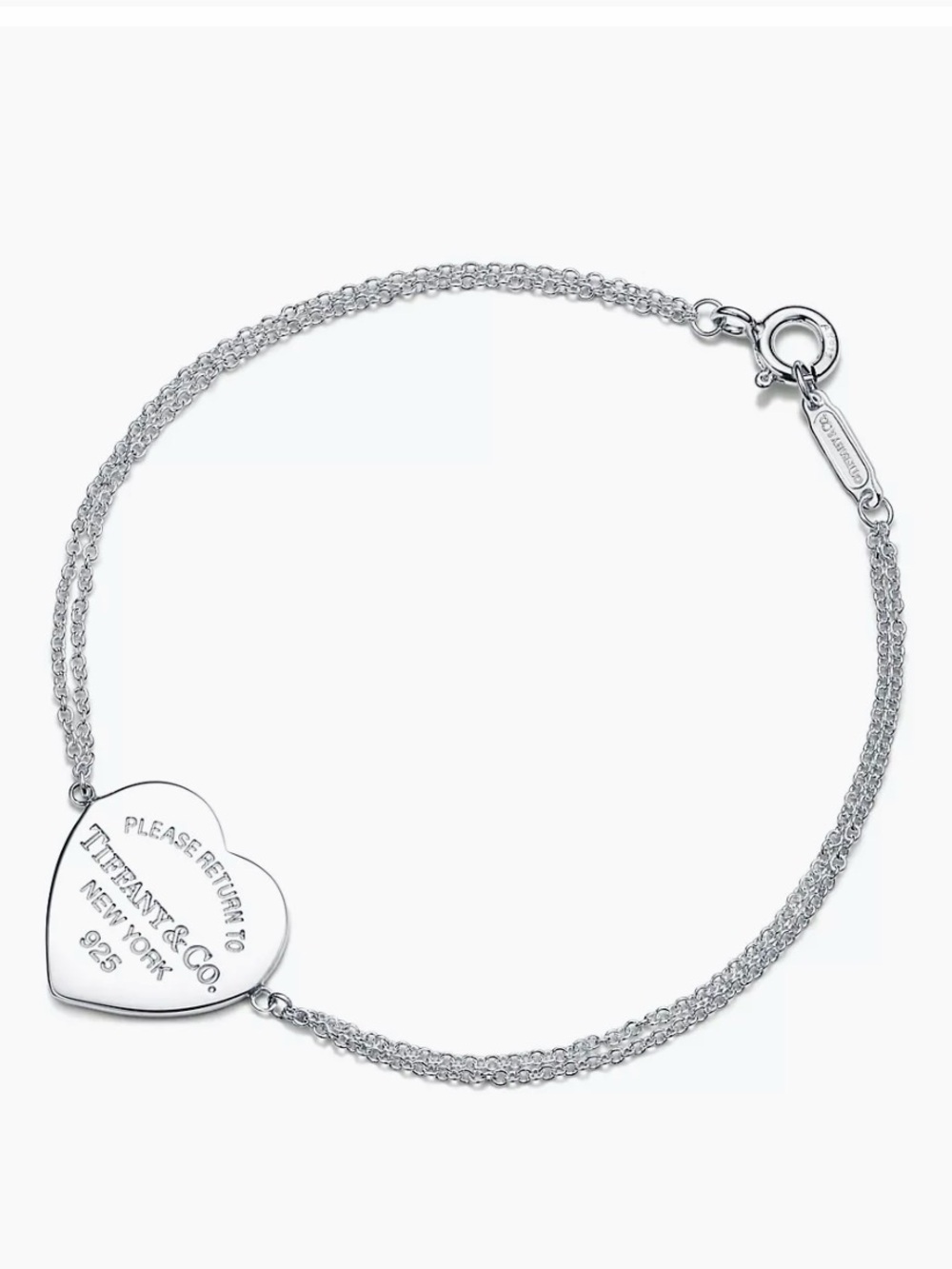 Tiffany & Co. Return to Tiffany™ Heart Tag Double Chain Bracelet